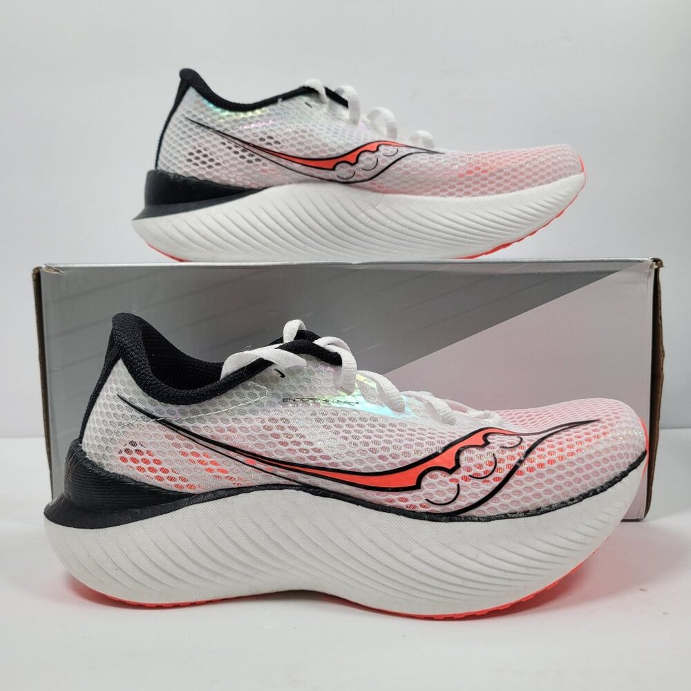 Saucony Endorphin Pro 3 Women's White Black Running Shoes S10755-85 US Size 7.5
